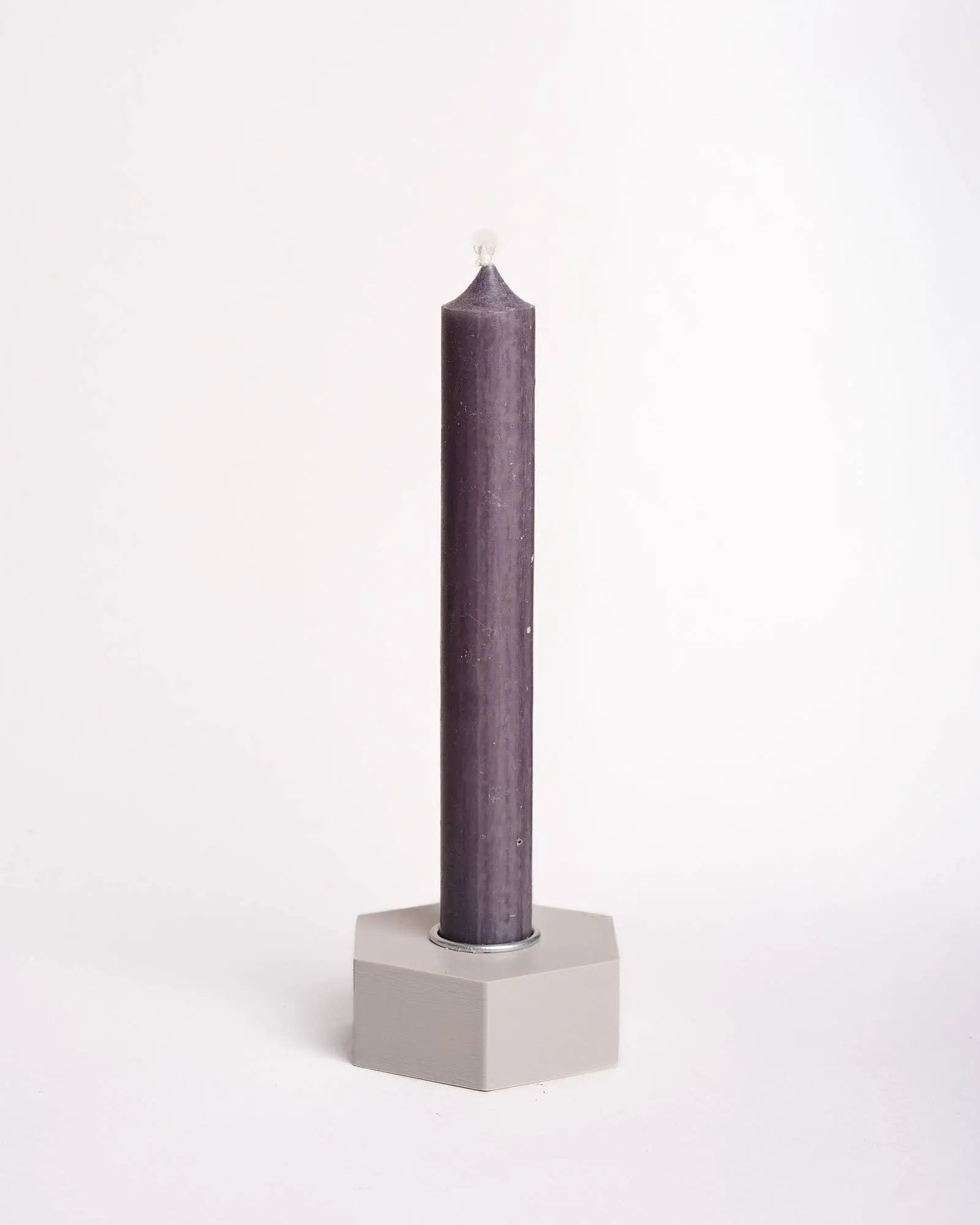 Handmade Taper Candle: Magenta roki Design
