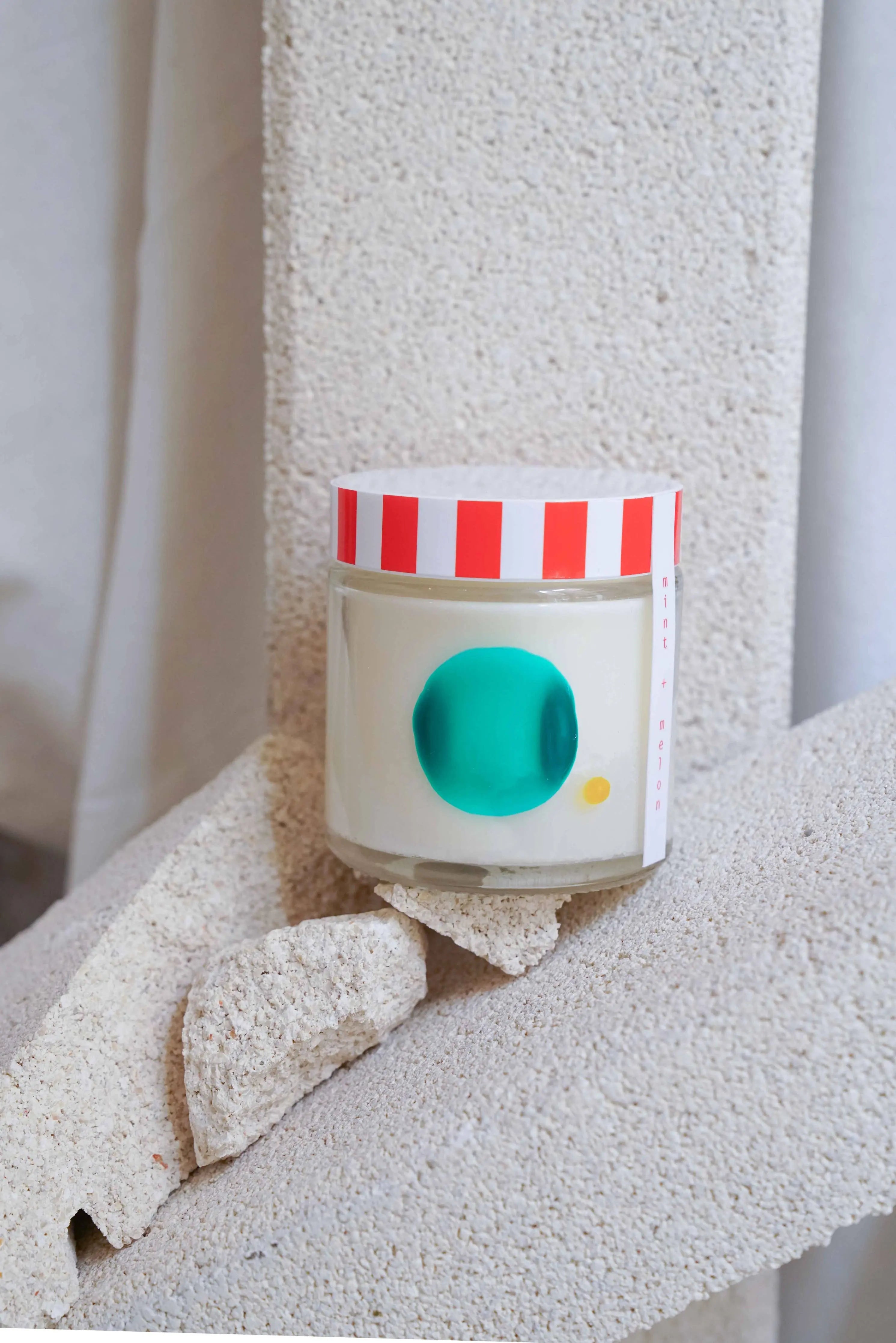 Kerze mit Minz- und Melonenduft to:from