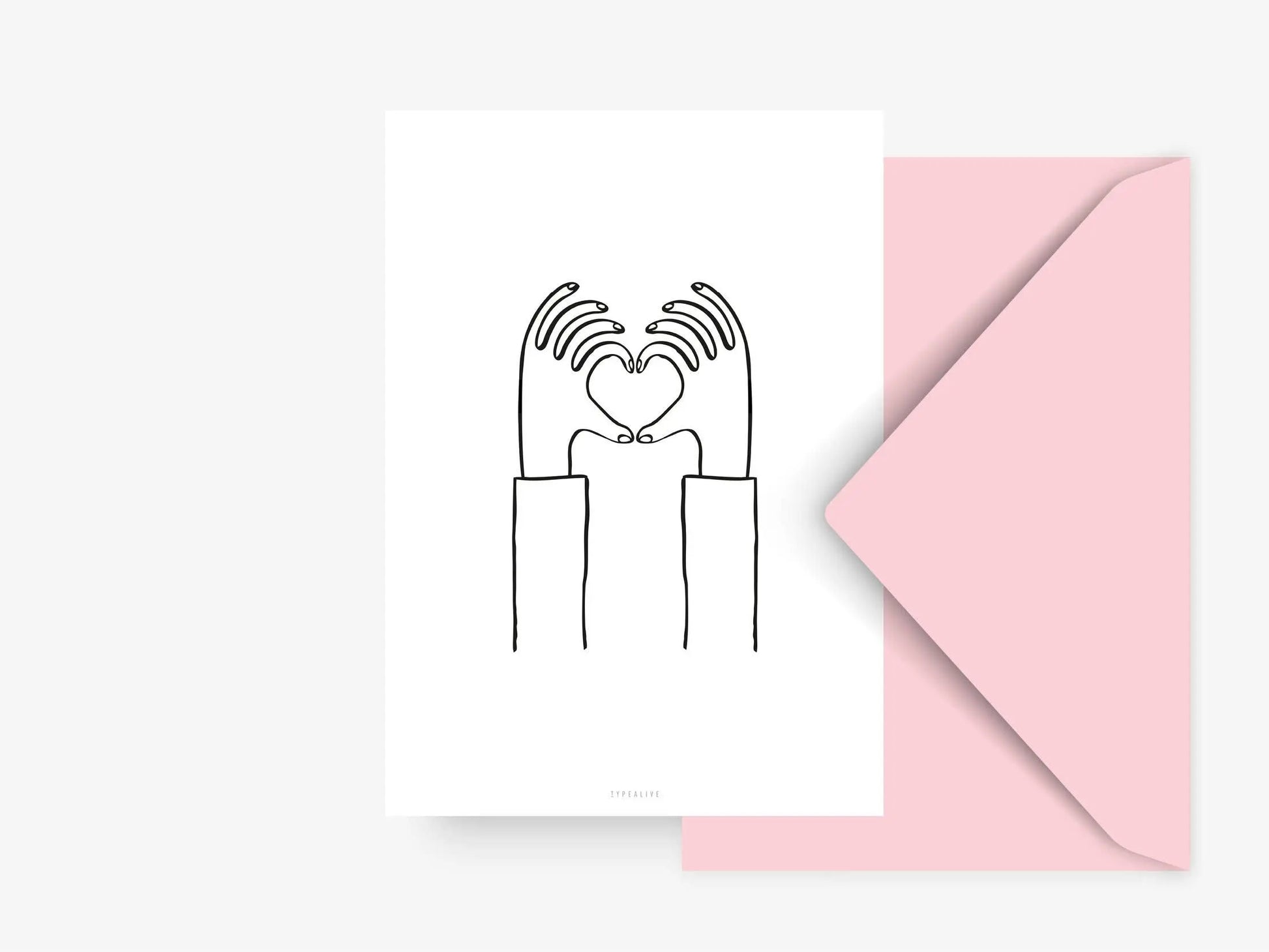 Postkarte / Heart You typealive
