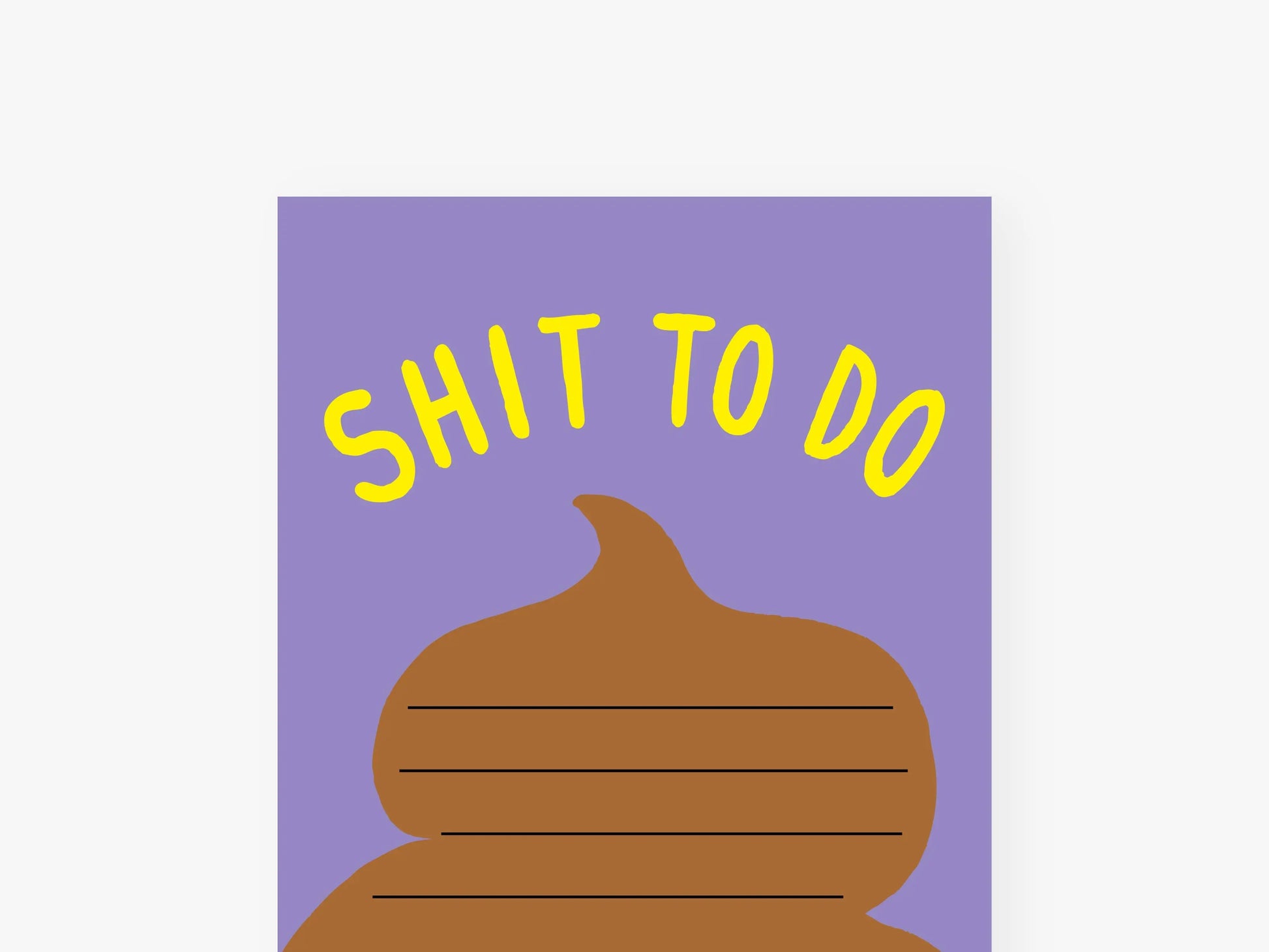 Notizblock "schmal" / Shit To Do typealive