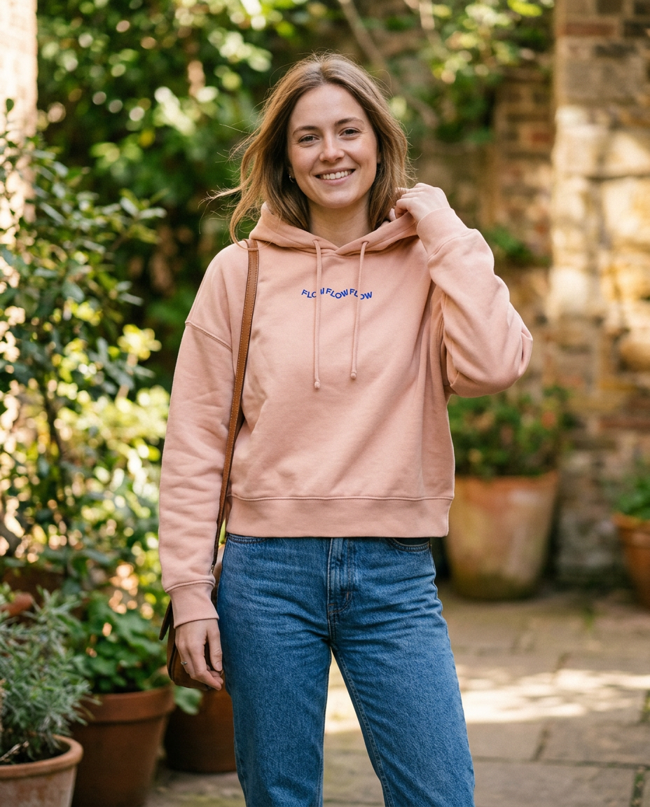 Hoodie „FLOW FLOW FLOW" aus 100% Bio Baumwolle