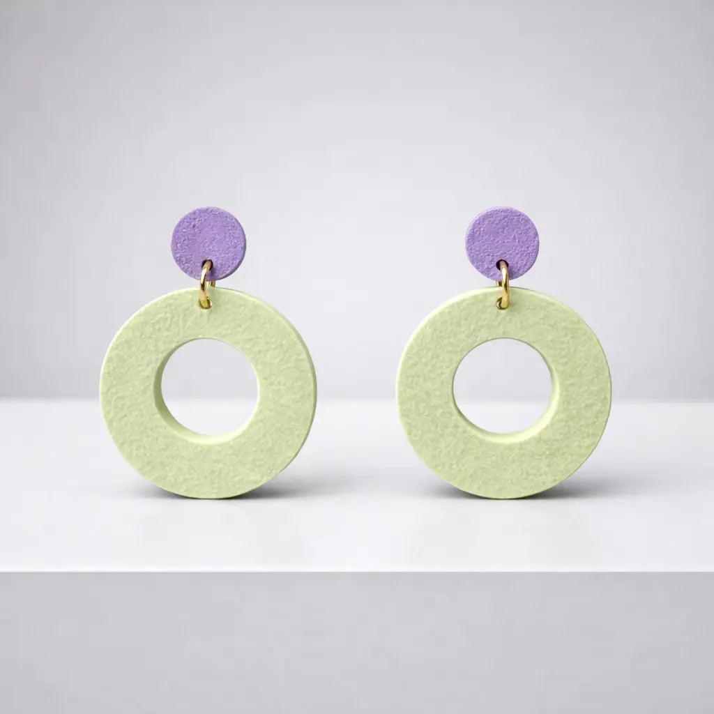 Ohrringe Happy Circle aus Maisstärke SATO colors