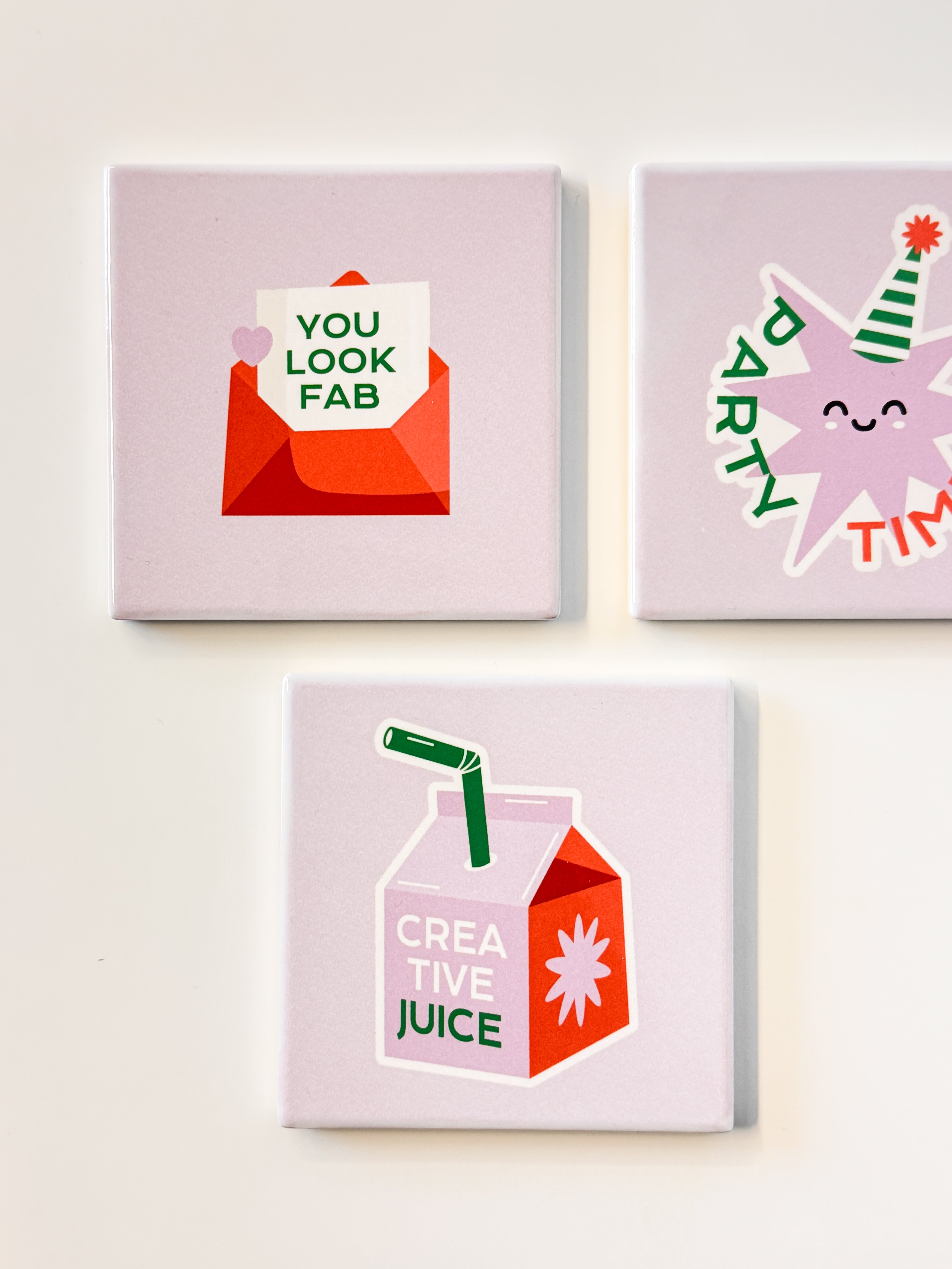 Design-Untersetzer aus Keramik