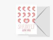 Postkarte / Shrimply Love typealive