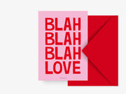 Postkarte / Blah Blah Love typealive