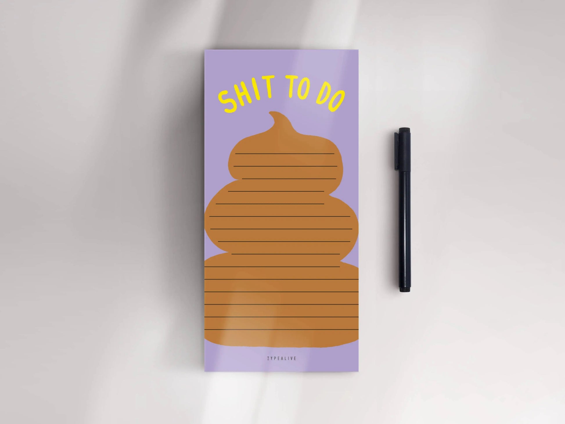 Notizblock "schmal" / Shit To Do typealive