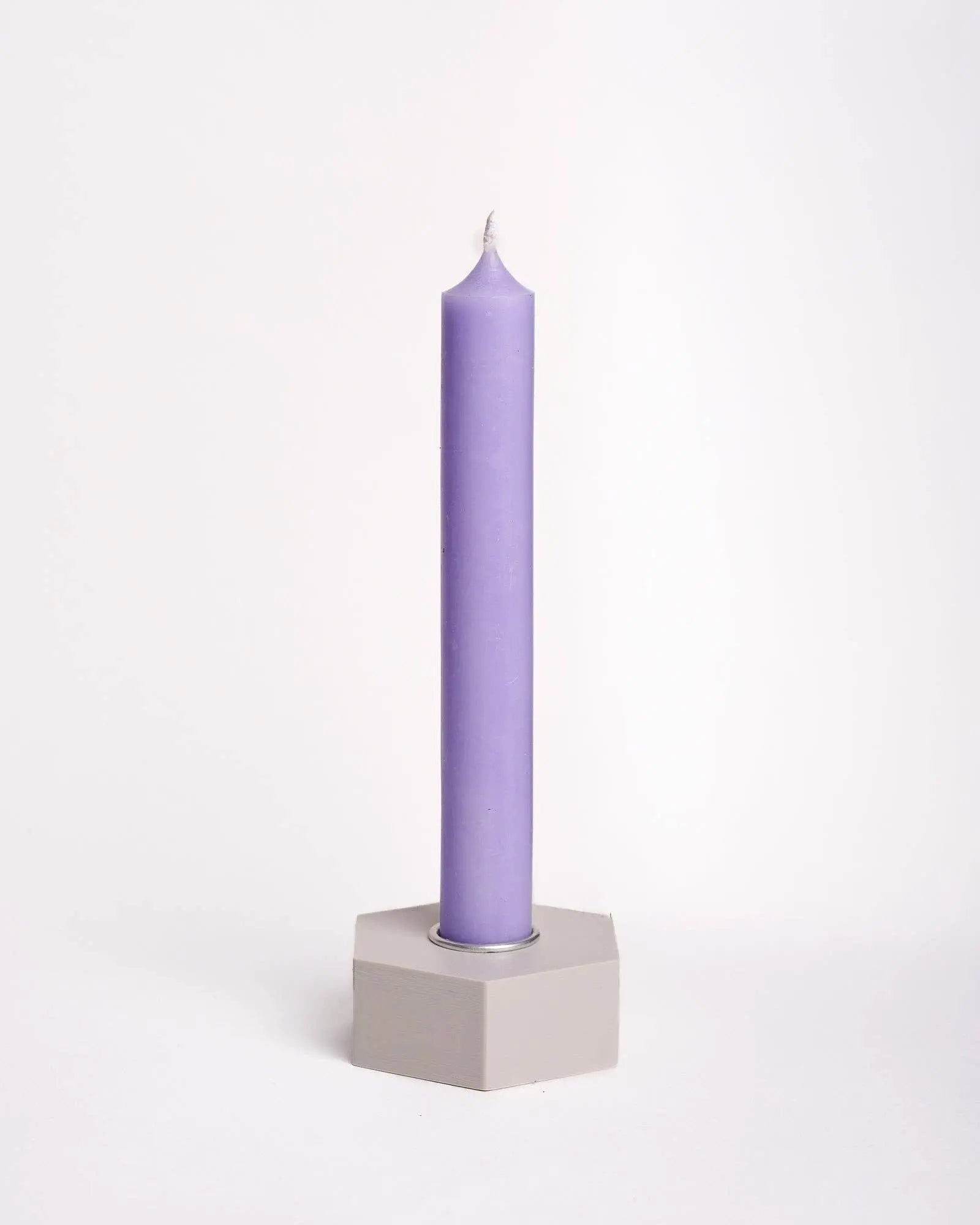 Handmade Taper Candle: Magenta roki Design