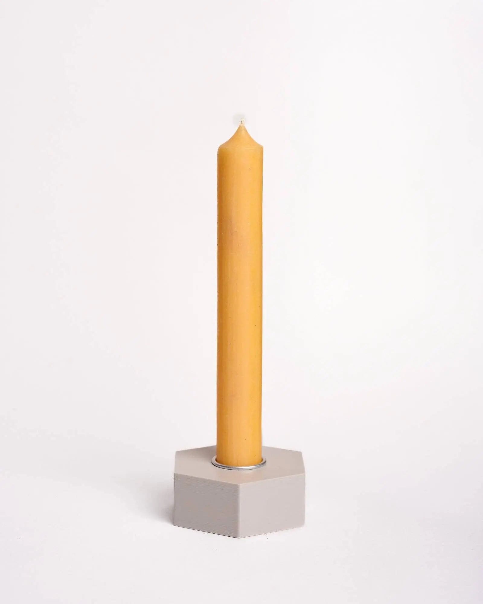 Handmade Taper Candle: Light Blue roki Design